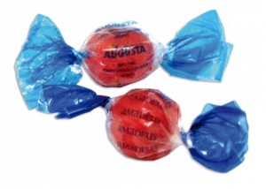 Bomboane personalizate Double Twist Ball Sweet 190 buc/kg