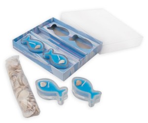 Set 4 lumanari parfumate in forma de pestisori