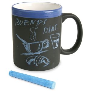 Cana din ceramica cu creta colorata