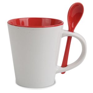 Cana din ceramica cu lingurita