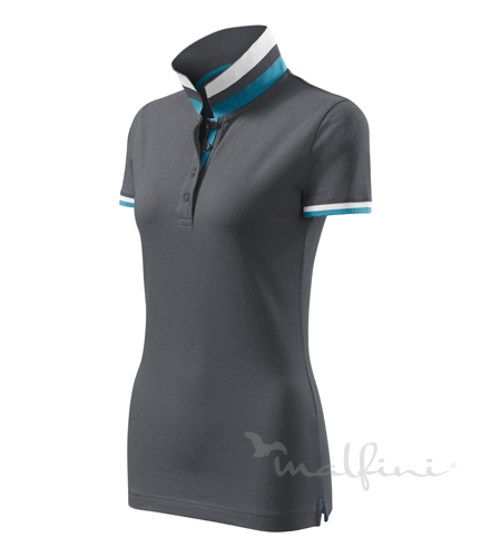 Malfini Tricou Polo de dama Collar Up - imagine 2