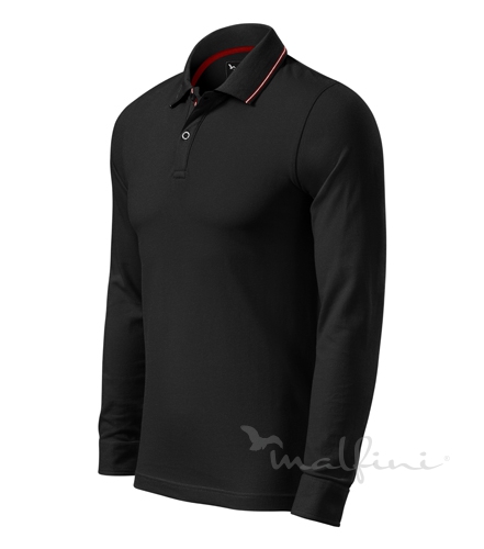 Malfini Tricou polo Contrast Stripe LS - imagine 3