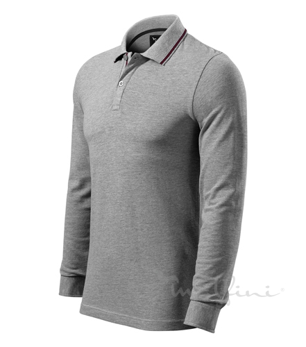 Malfini Tricou polo Contrast Stripe LS - imagine 2