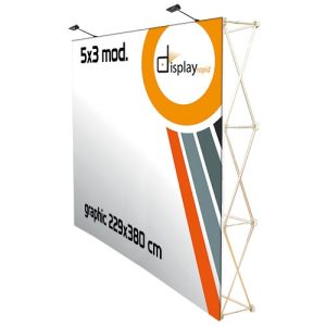 Roll up Display 229*380 CM cu sistem VELCRO