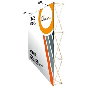 Roll up Display 229*229 CM cu sistem VELCRO
