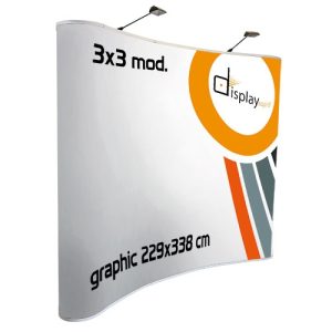 Roll up Display curbat 229*338 CM cu magnet si led-uri