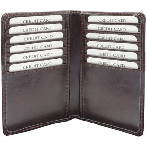 Port card de buzunar din piele Nebraska 7.5 x 13.5 cm