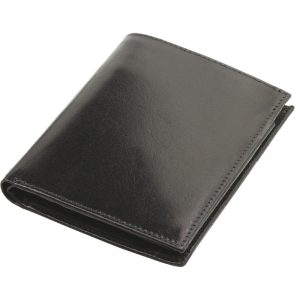 Portofel din piele naturala cu 2 separeuri acte 9.5 x 12.5 cm