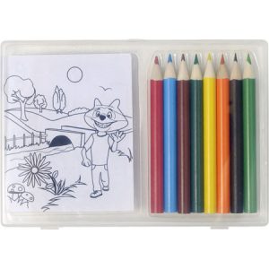 Set creioane culorate si planse de colorat