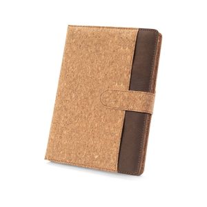 FIELDING. Dosar A5 din plută și poliester reciclat (100% rPET) cu blocnotes detașabil
