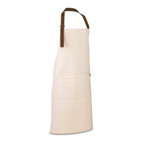 HOLM. Șorț din pânză 100% bumbac (320 g/m²) cu detalii metalice