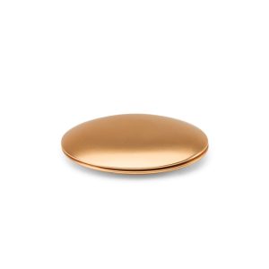 KAYLA. Oglindă rotundă din aluminiu cu două fețe, cu închidere magnetică