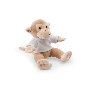 MONKY. Jucărie de pluș în formă de maimuță cu tricou