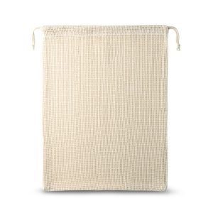 NAPOLI. Rucsac din 100% bumbac (120 g/m²) cu față din plasă de bumbac 100% (100 g/m²)