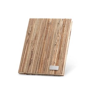 NERUDA. Notepad A5 cu coperta tare din fibre naturale de paie