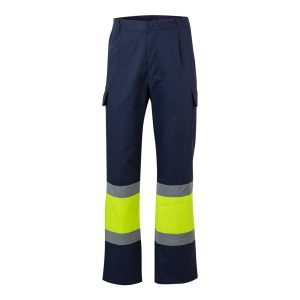 VL ARTEMIS. Pantaloni în două tonuri, din twill (190g/m²), bumbac (20%) și poliester (80%)