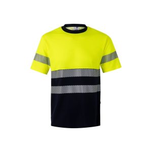 VL BASTET. Tricou piqué bicolor (150 g/m²), din bumbac (55%) și poliester (45%)