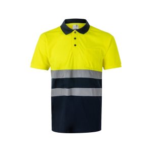 VL FORTUNA. Tricou polo Bird-eye (140g/m²) cu mâneci scurte, din poliester (100%)