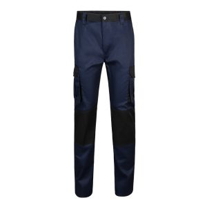 VL NJORD. Pantaloni din twill cu buzunare multiple în două tonuri (240 g/m²), din bumbac (35%) și poliester (65%)