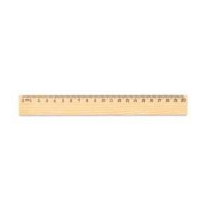 WESLEY 20. Rigla din lemn de pin cu scală de 20 cm
