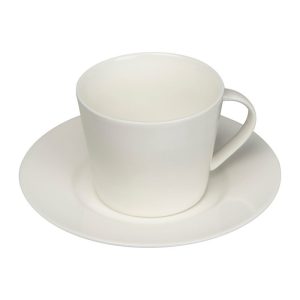 Ceașcă de porţelan cu farfurie, 175 ml