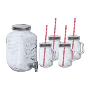 Dispenser de băutură, 4000 ml + 4 × 450 ml