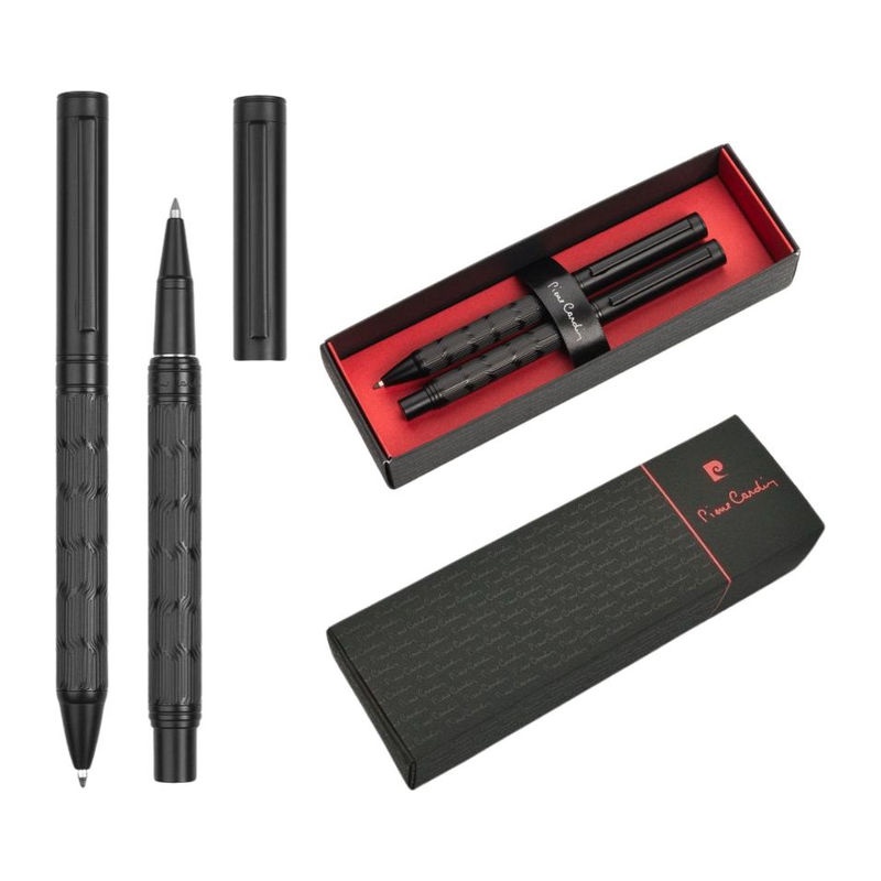 ESMEE SET of metal ballpoint pen and roller