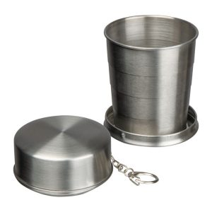 Pahar de băut pliabil din oţel inoxidabil, 250 ml