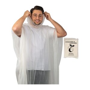 Poncho compostabilă