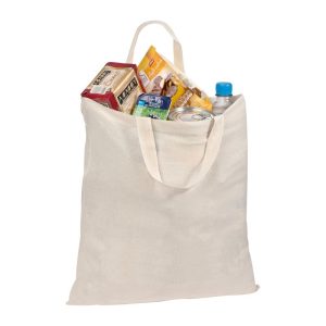 Sacoşă de cumpărături cu mâner scurt, 140 g/m²