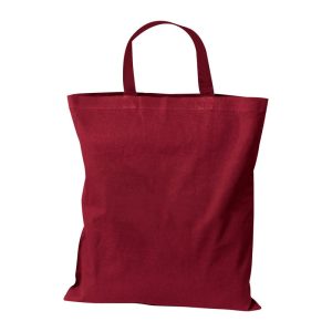 Sacoșă din bumbac cu mânere scurte, 140 g/m²