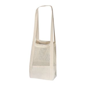 Sacoșă din bumbac cu secţie croșetată, 150 g/m²