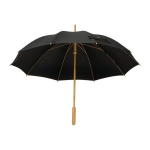 Umbrelă RPET cu mâner din bambus