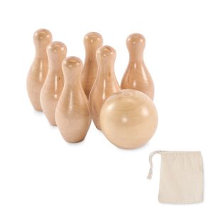 BOLITO - Mini set de bowling din lemn de