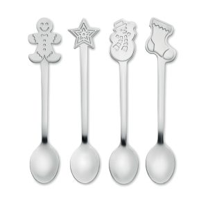 CHIP SET - Set de 4 linguri de ceai de Crăciu