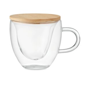 CORAMUG - Cană borosilicată cu perete dublu
