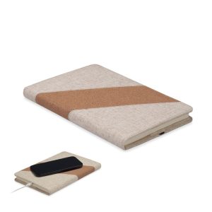 CORTONA - Notebook A5 cu încărcător 15W