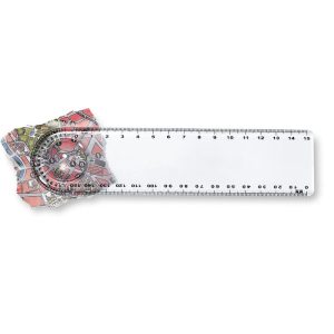 LASTA - Riglă cu lupă de 15 cm, plastic