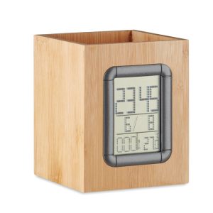 MANILA - Suport din bambus și ceas LCD