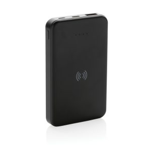 Baterie externă wireless RCS din plastic reciclat, 5.000 mAh, 5W