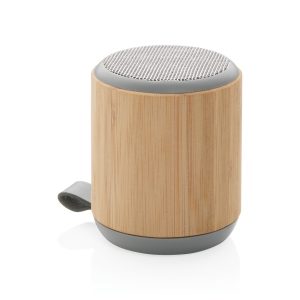 Boxă wireless de 3W din bambus și material textil