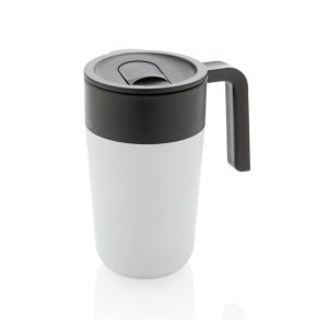 Cană GRS din PP reciclat și oțel inoxidabil cu mâner