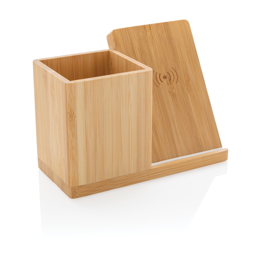 Încărcător wireless Calgary Bamboo de 10W