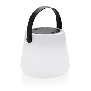 Lampă de exterior SolarGlow RCS din ABS reciclat, reîncărcabilă prin USB