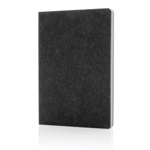 Notebook A5 din fetru reciclat certificat Phrase GRS
