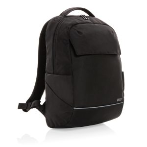 Rucsac pentru laptop de 15,6" din material textil Swiss Peak Brooke AWARE™ RPET pentru utilizare zilnică