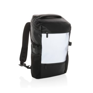 Rucsac pentru laptop de 15,6" din PU, cu vizibilitate ridicată și acces facil