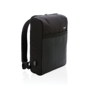 Rucsac Swiss Peak de 15" antifurt, cu RFID și USB, fără PVC