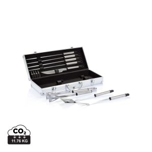 Set grătar cu 12 bucăți în cutie de aluminiu