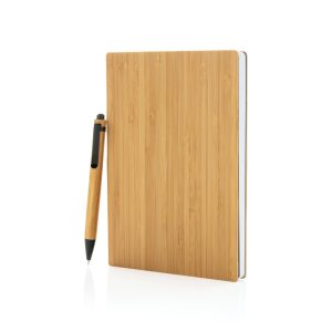 Set Notebook și pix A5 din bambus